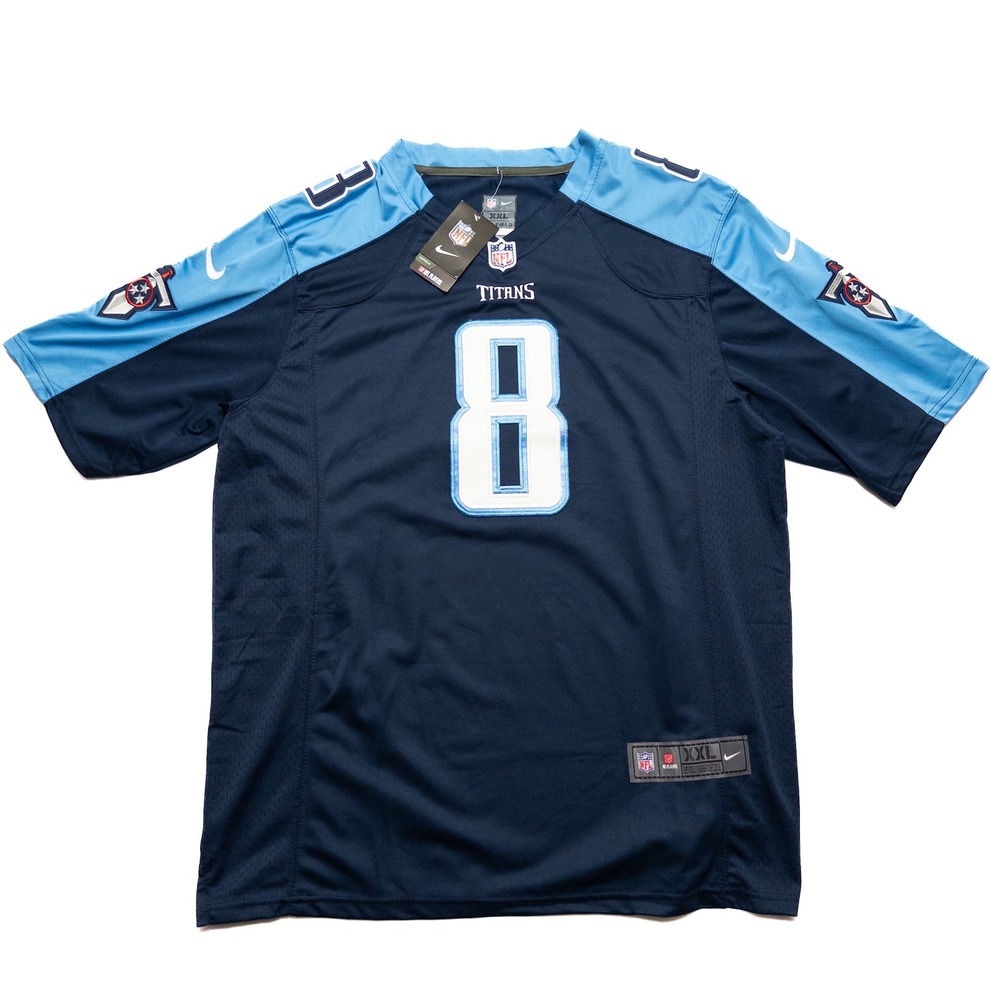 Nike‎ NFL Titans Marcus Mariota 8 On Field Jersey Mens XXL Blue Football